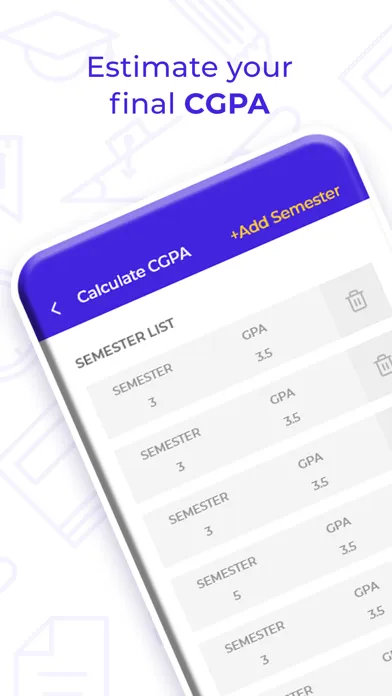 Ảnh chụp màn hình của GPA Calculator App