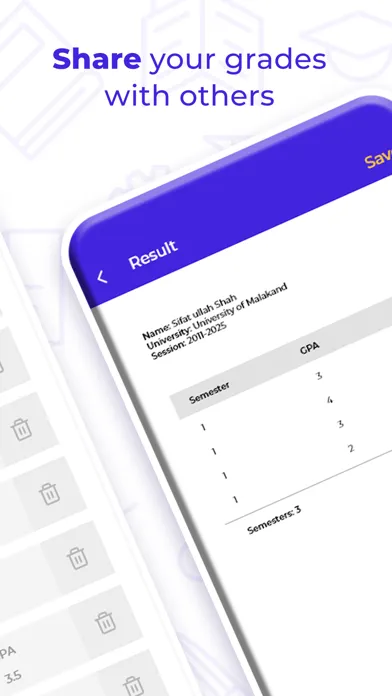 Ảnh chụp màn hình của GPA Calculator App