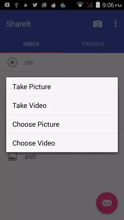 Tangkapan layar ShareIt