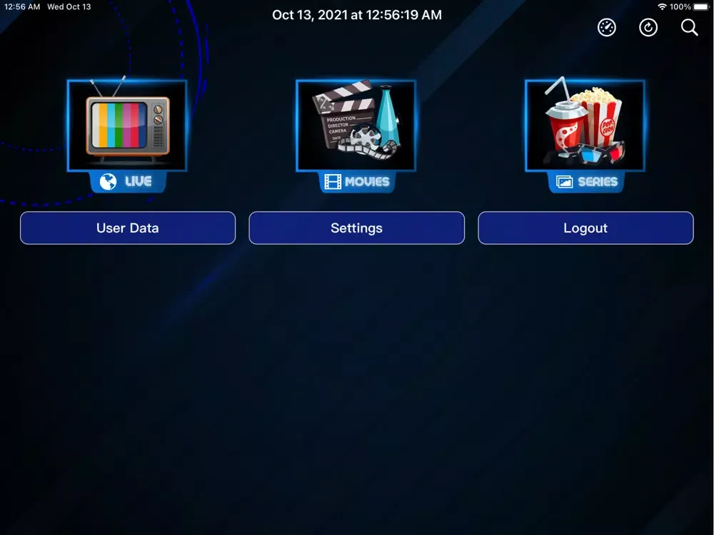 Ảnh chụp màn hình của Lionz Tv iPad 