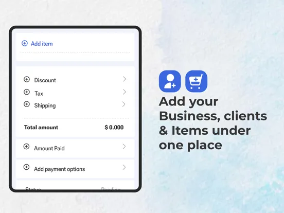Invoice Maker, Receipt Maker iPad  স্ক্রিনশট
