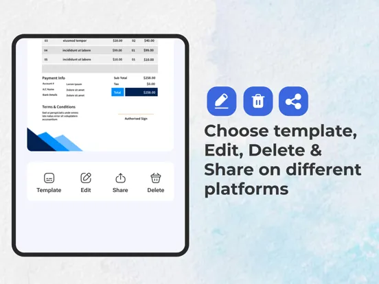 Invoice Maker, Receipt Maker iPad  স্ক্রিনশট