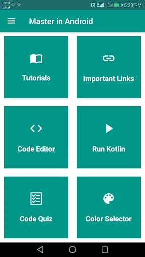Capturas de tela do Master in Android
