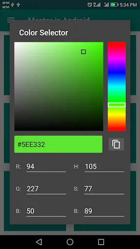 Capturas de tela do Master in Android