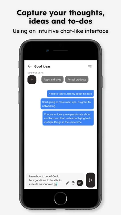Capturas de pantalla de Thinkin: Self-Chat Notes