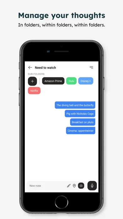 Capturas de pantalla de Thinkin: Self-Chat Notes