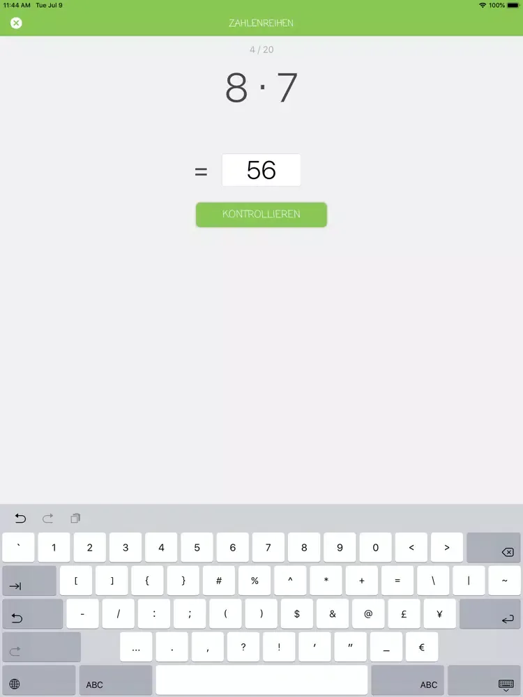 Grundschule: Einmaleins iPad  Screenshots