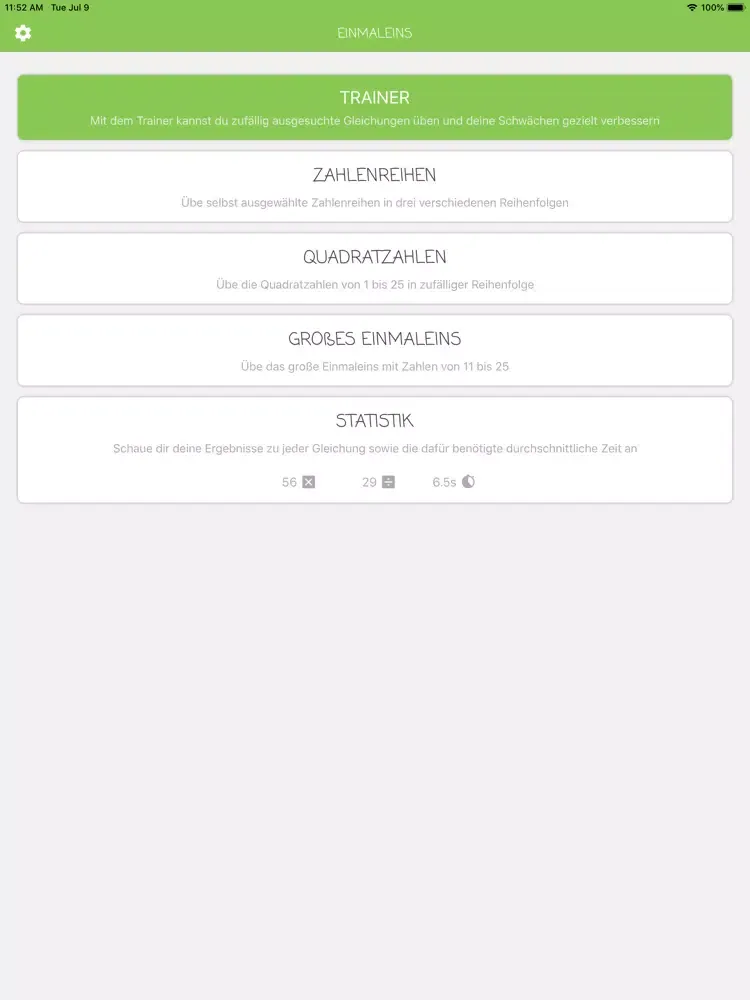 Grundschule: Einmaleins iPad  Screenshots