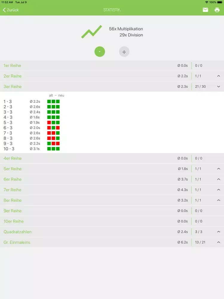 Grundschule: Einmaleins iPad  Screenshots