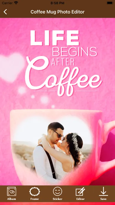 Coffee Mug Photo Frame 스크린샷