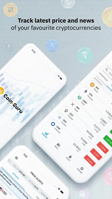 Capturas de tela do Coin Guru: Crypto Price & News