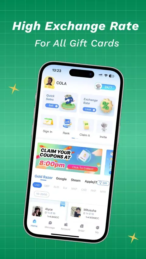 Cola Gift Card应用截图