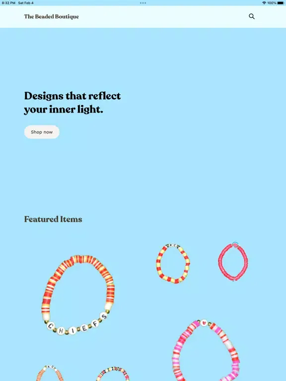 Capturas de tela do Beaded Boutique iPad 