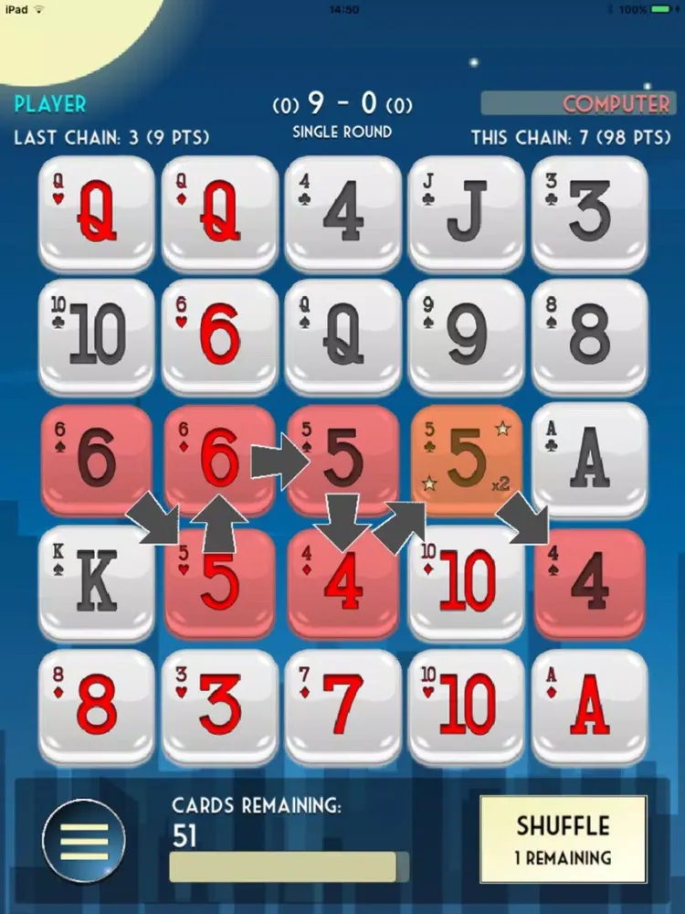 Tangkapan layar Solitaire Drop iPad 