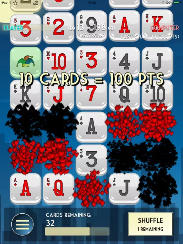 Tangkapan layar Solitaire Drop iPad 