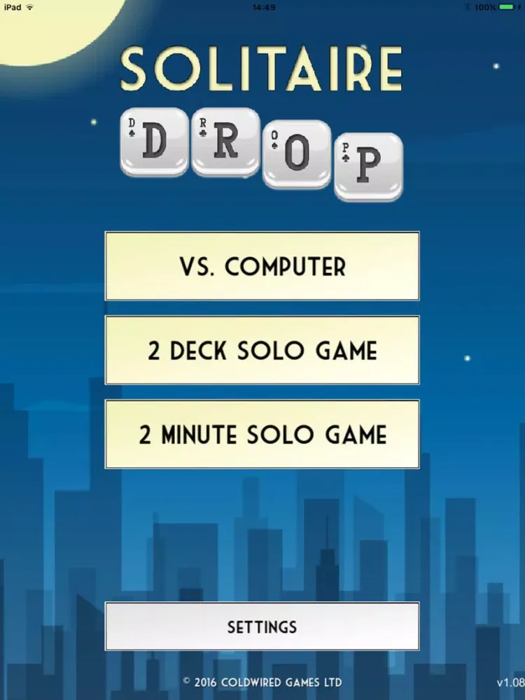 Tangkapan layar Solitaire Drop iPad 