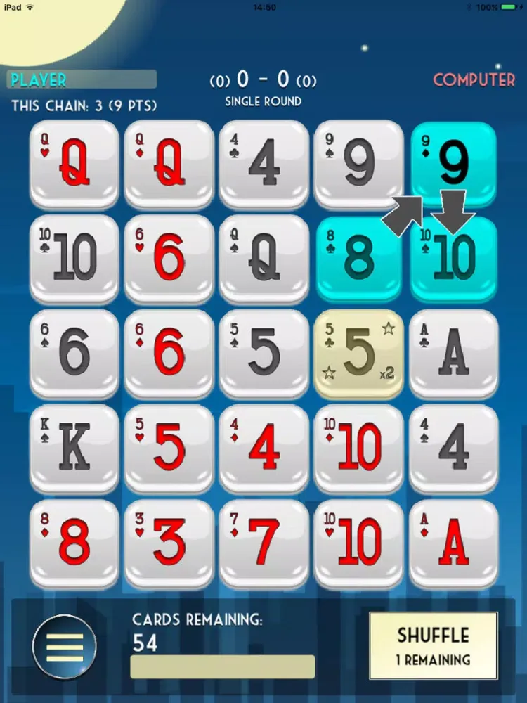 Tangkapan layar Solitaire Drop iPad 