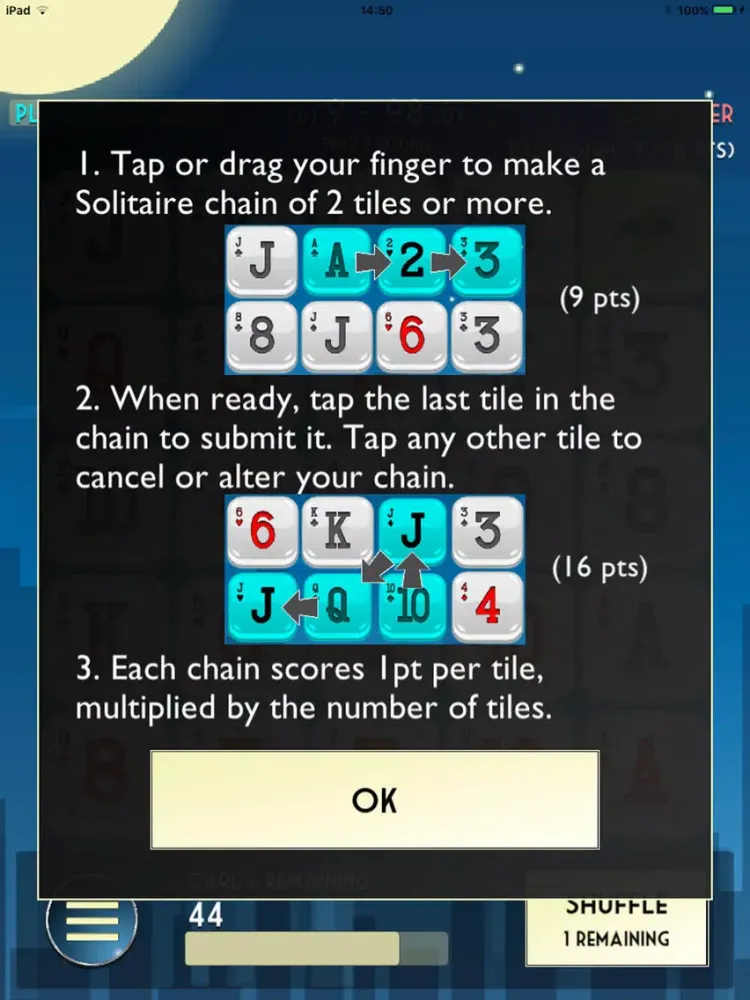Tangkapan layar Solitaire Drop iPad 