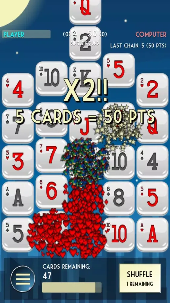 Tangkapan layar Solitaire Drop