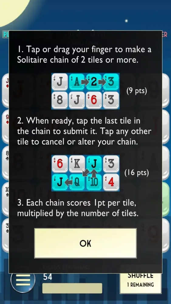 Tangkapan layar Solitaire Drop