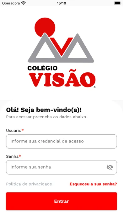 Tangkapan layar Minha Escola Colégio Visão
