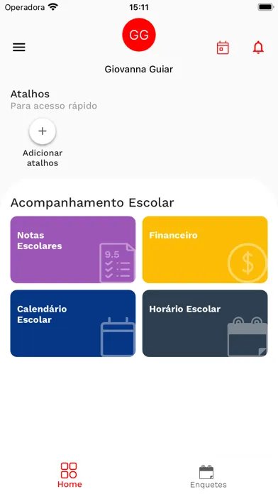 Tangkapan layar Minha Escola Colégio Visão