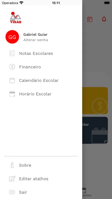 Tangkapan layar Minha Escola Colégio Visão