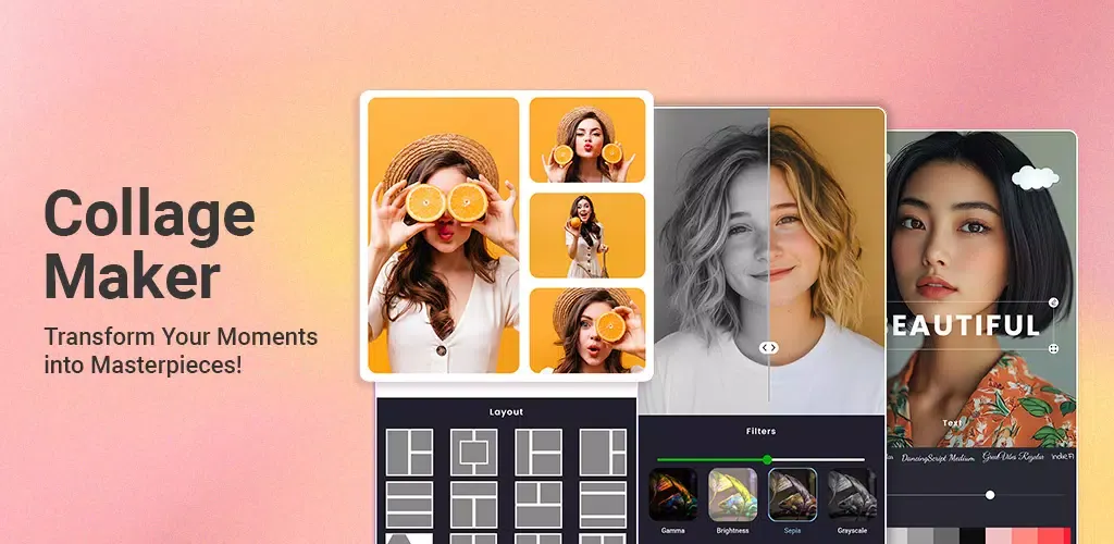 Скриншоты Collage Maker and photo editor