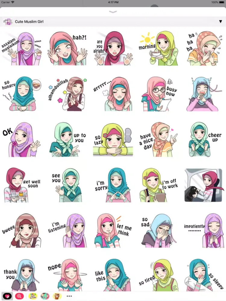 Muslim Stickers App iPad 应用截图