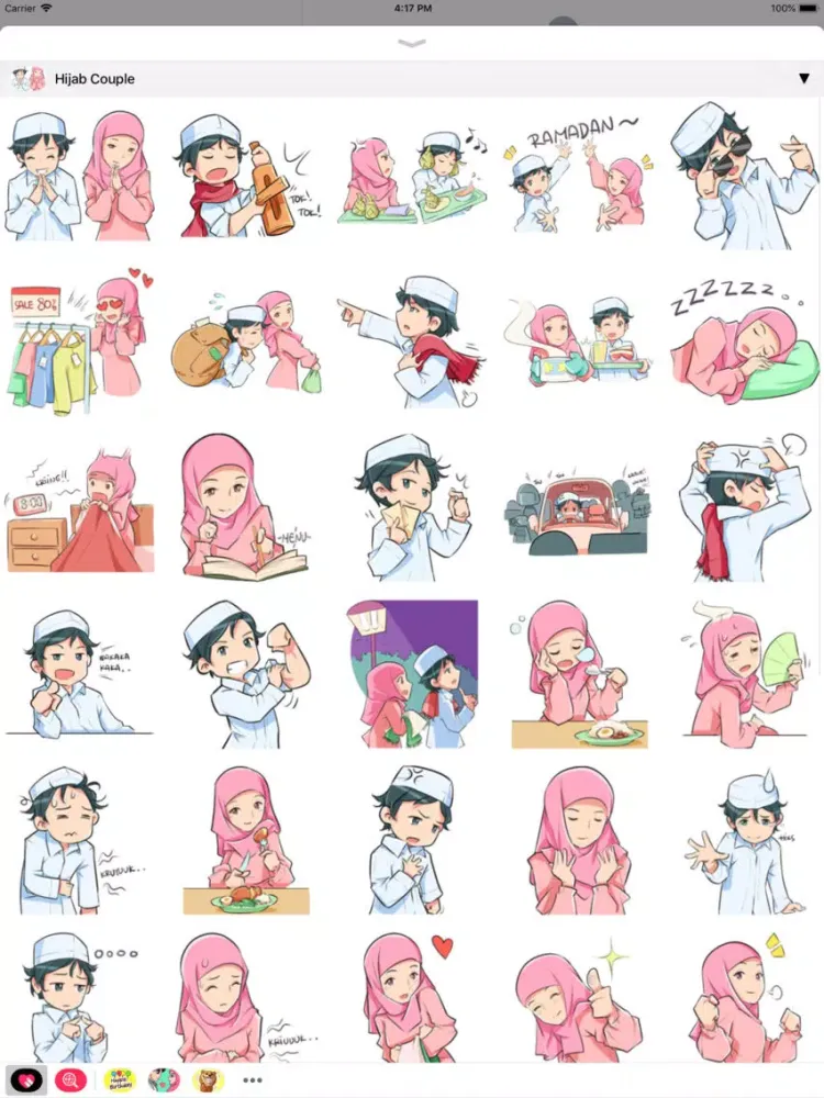 Muslim Stickers App iPad 应用截图