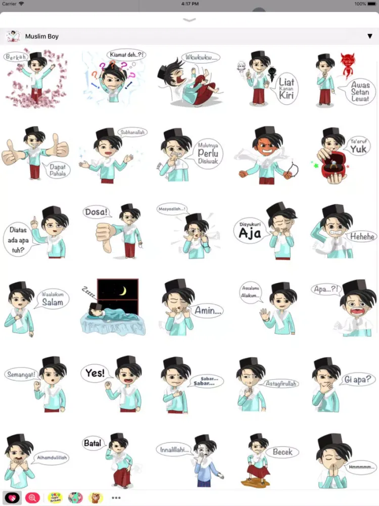 Muslim Stickers App iPad 应用截图