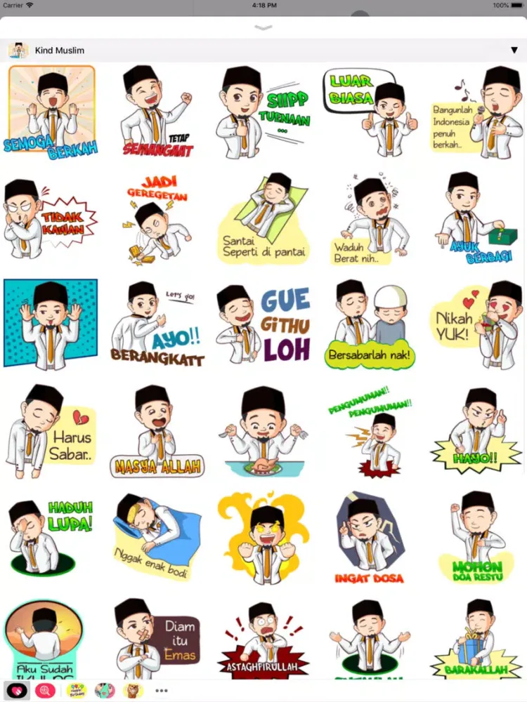 Muslim Stickers App iPad 应用截图