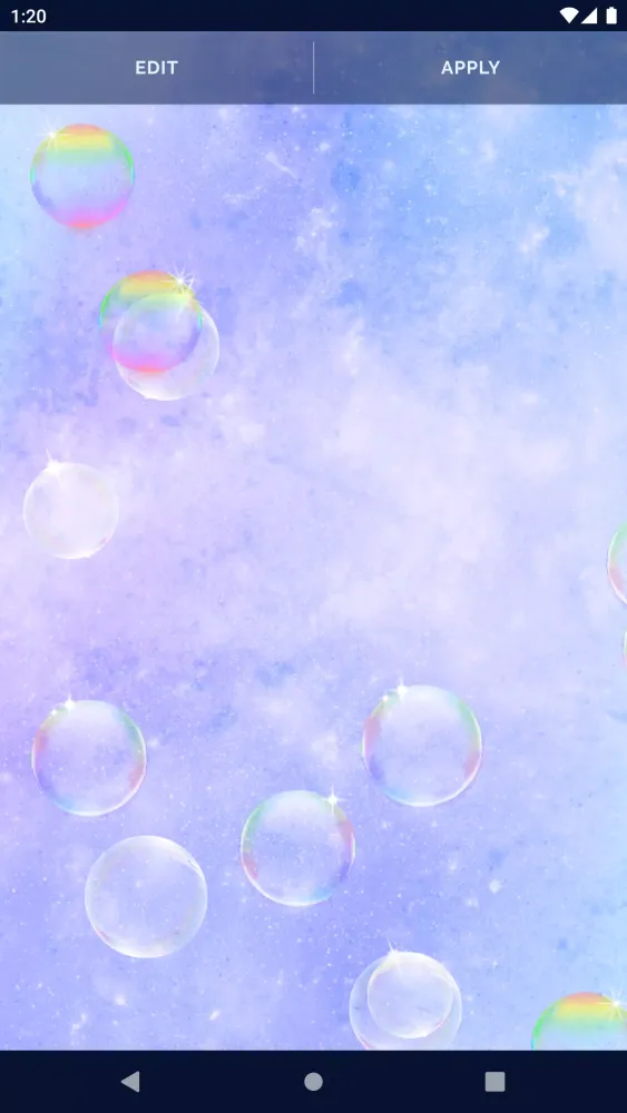Soap Bubble Live Wallpaper Screenshots