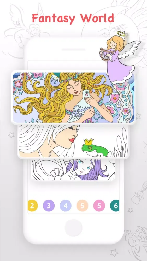 Capturas de tela do Paint By Number!!