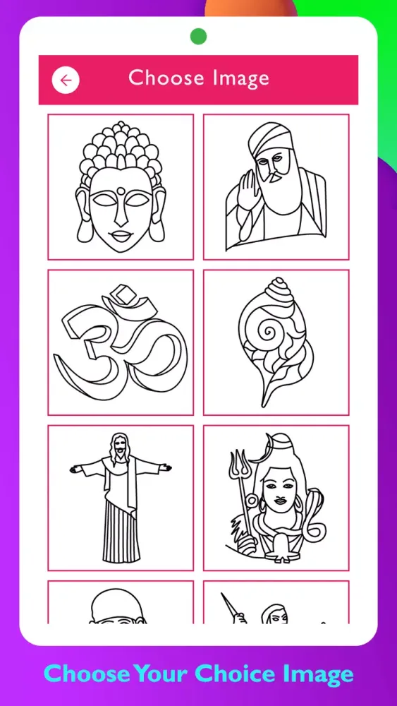 Zrzuty ekranu Gods Coloring Book