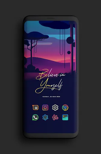 Color Line DARK Icon Pack Screenshots