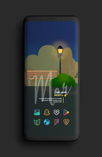 Color Line DARK Icon Pack Screenshots