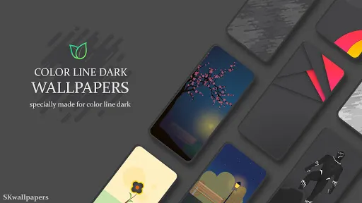 Color Line DARK Icon Pack Screenshots
