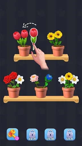 Blossom Sort - Flower Games سکرین شاٹس