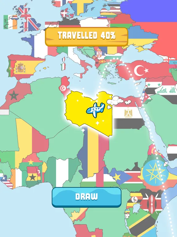 Ảnh chụp màn hình của Flag Painting Puzzle iPad 