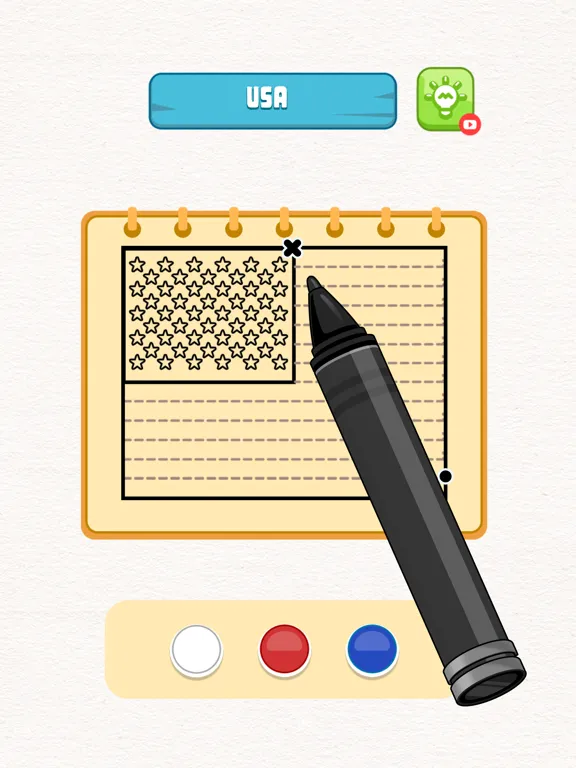 Ảnh chụp màn hình của Flag Painting Puzzle iPad 