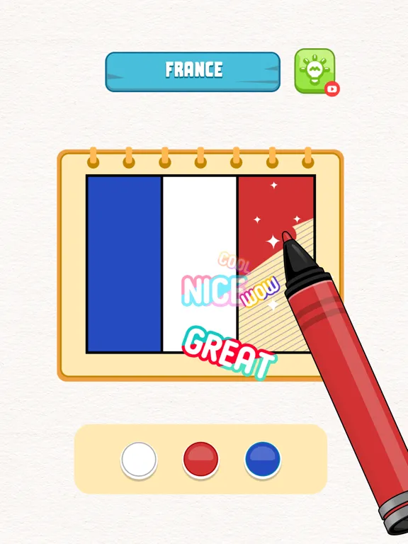 Ảnh chụp màn hình của Flag Painting Puzzle iPad 