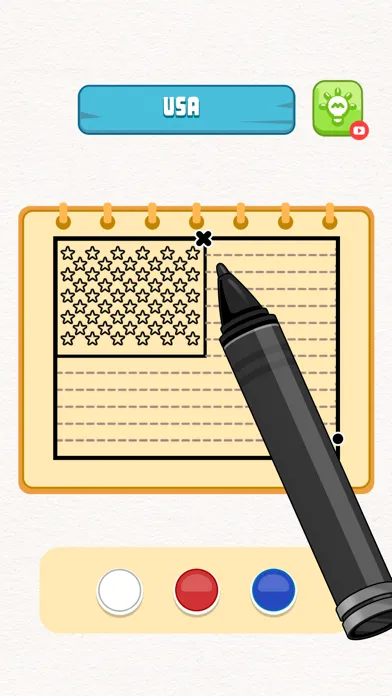 Ảnh chụp màn hình của Flag Painting Puzzle