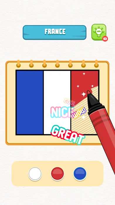 Ảnh chụp màn hình của Flag Painting Puzzle