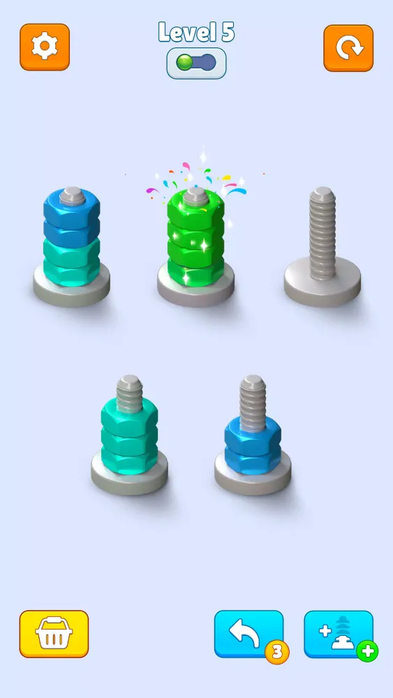 Capturas de pantalla de Nuts & Bolts: Color Sort Game