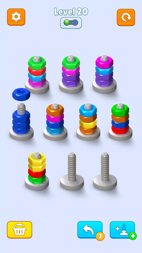 Capturas de pantalla de Nuts & Bolts: Color Sort Game