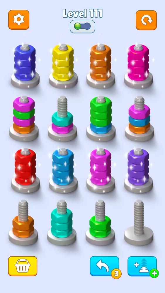 Capturas de pantalla de Nuts & Bolts: Color Sort Game