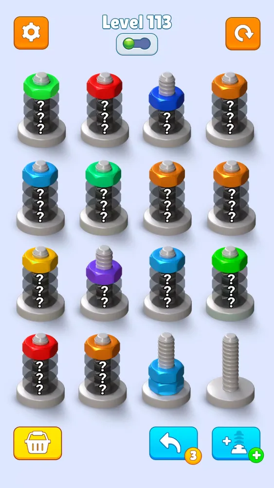 Capturas de pantalla de Nuts & Bolts: Color Sort Game