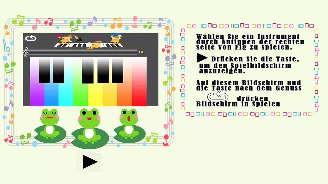 Zrzuty ekranu Regenbogenfarbenes Klavier