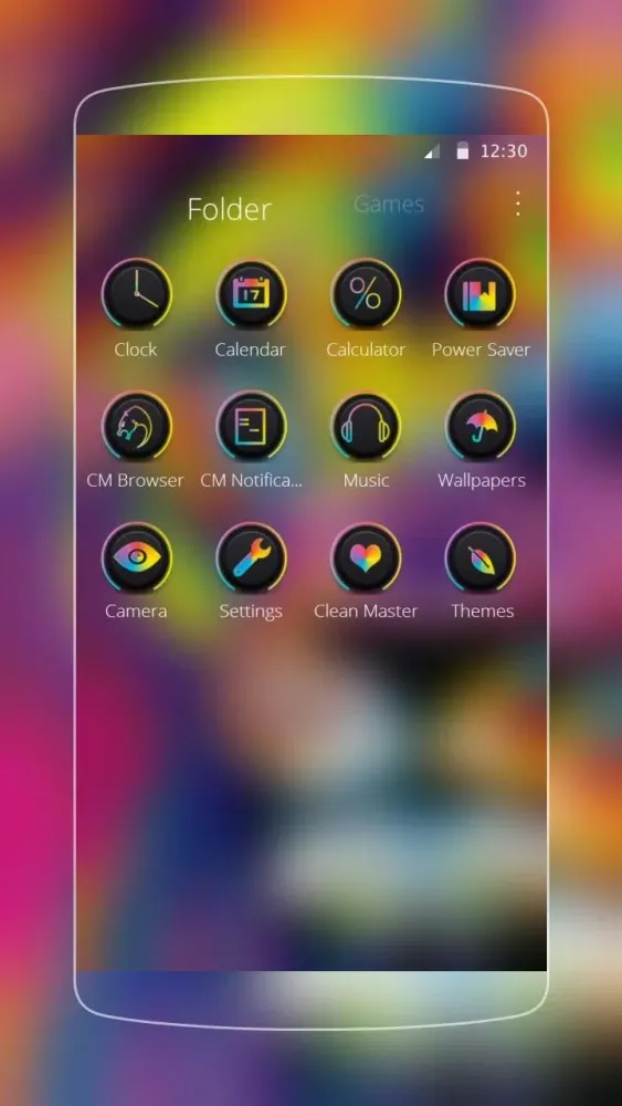 Capturas de tela do Colorful Lion Theme